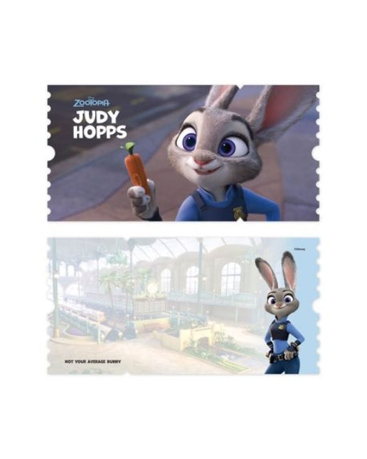 디즈니 주토피아 와이드 티켓 엽서 1: 주디와 당근펜