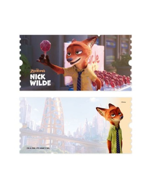 디즈니 주토피아 와이드 티켓 엽서 2: 닉과 팝시클