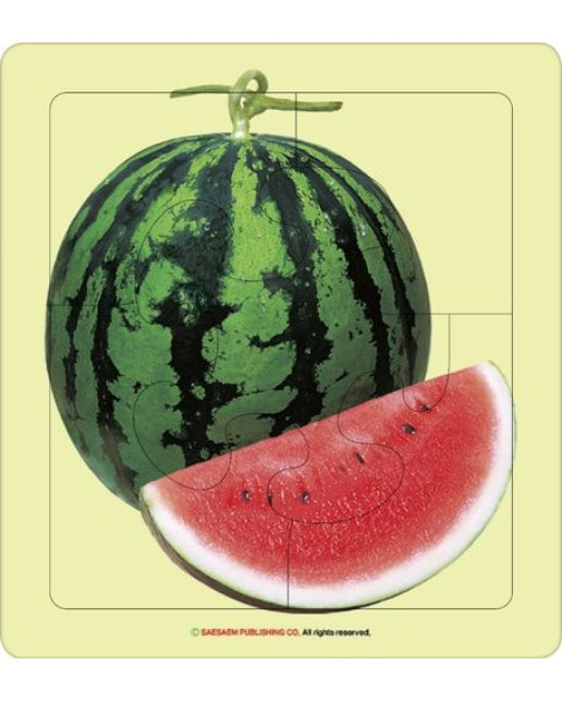 내 아이 첫 퍼즐 과일 (퍼즐3종(수박 3조각, 사과 4조각, 딸기 5조각) | 퍼즐)