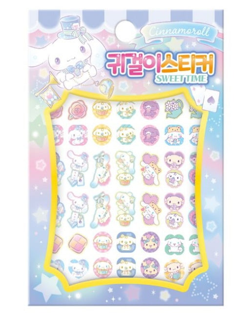 산리오캐릭터즈 시나모롤 귀걸이스티커 스윗타임 (스티커북)