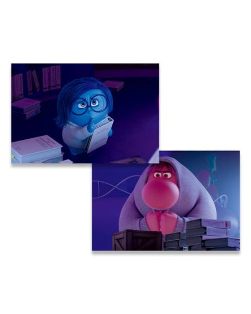 디즈니 픽사 인사이드 아웃 2 렌티큘러 엽서 3: 슬픔이와 당황이