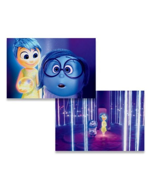 디즈니 픽사 인사이드 아웃 2 렌티큘러 엽서 1: 기쁨이와 슬픔이