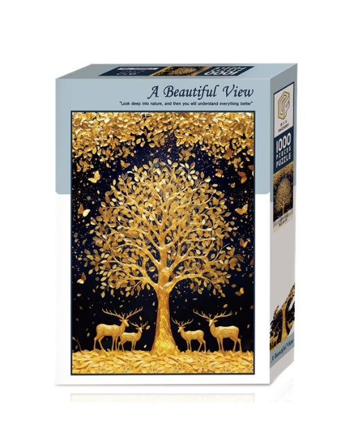 풍경 직소퍼즐 1000pcs : 황금 돈나무