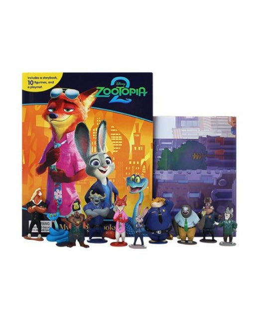 Disney Zootopia 2 My Busy Books 주토피아 2 비지북 (스토리북, 피규어 10개, 플레이매트 포함)