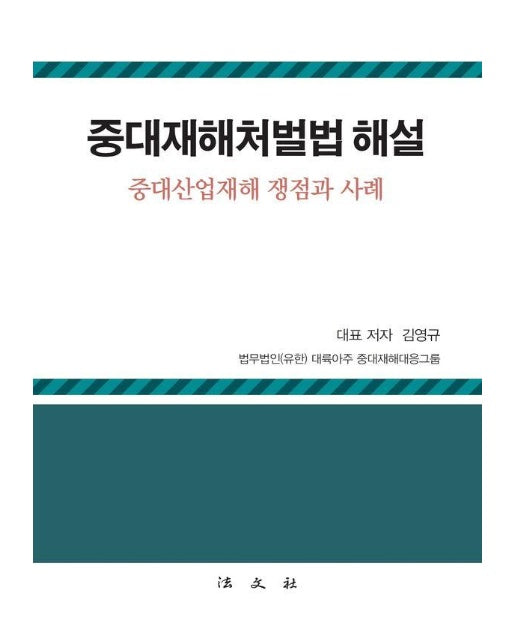 중대재해처벌법 해설 : 중대산업재해 쟁점과 사례 (양장)