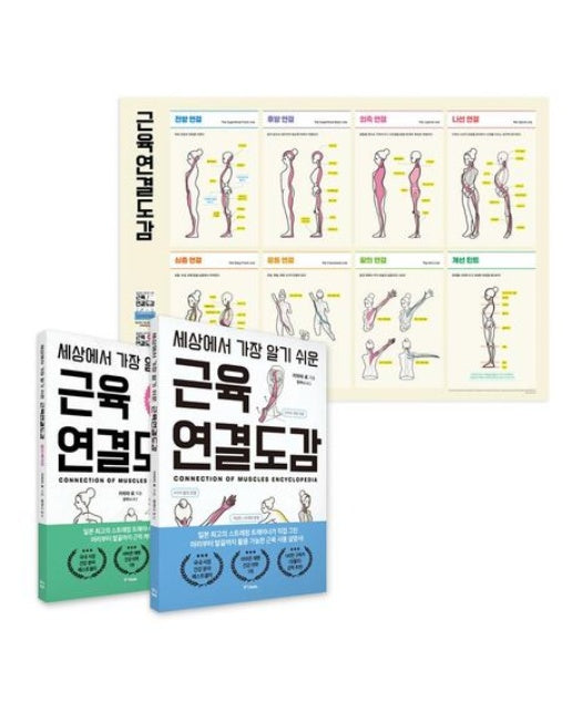세상에서 가장 알기 쉬운 근육연결도감 세트 (전 2권 | ※ 세트 한정 A2 근육연결도감 포스터 증정(594*420))