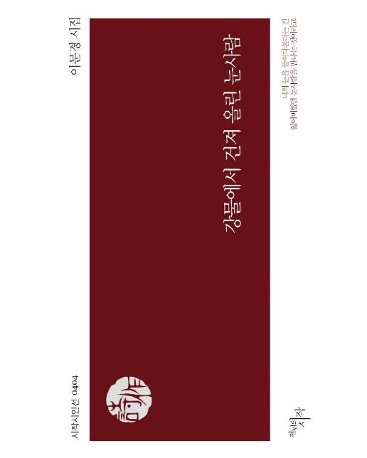 강물에서 건져 올린 눈사람 - 시작시인선 404