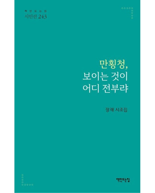 만횡청, 보이는 것이 어디 전부랴 - 책만드는집 시인선 243