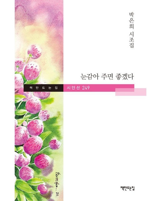 눈감아 주면 좋겠다 : 박은희 시조집 - 책만드는집 시인선 249 (양장)