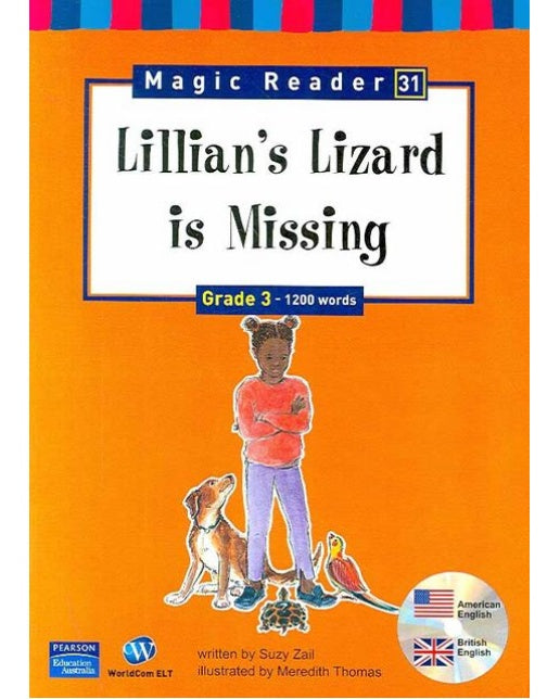 Lillian's Lizard is Missing (Grade 3) (with QR) (Paperback)