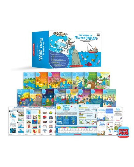 The World of Mister Water Box Set (with Storyplus) (15 Books + 과학 단어 카드 + 과학 지식 카드 + 스티커3종 + 스터디맵 + 