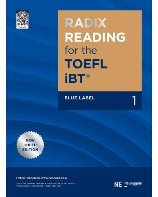 Radix Reading for The TOEFL iBT Blue Label 1 