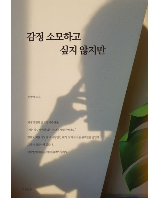 감정 소모하고 싶지 않지만