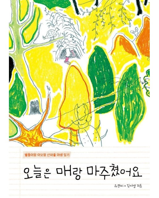 오늘은 매랑 마주쳤어요 : 별똥이랑 이모랑 산마을 야생 일기 - 키다리그림책 65 (양장)