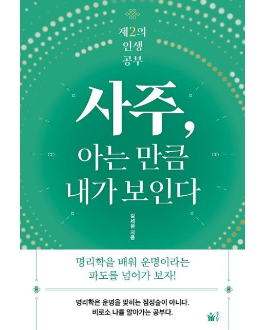 사주, 아는 만큼 내가 보인다 : 명리학을 배워 운명이라는 파도를 넘어가 보자!