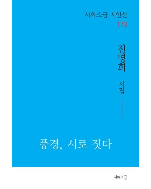 풍경, 시로 짓다 - 시와소금 시인선 170