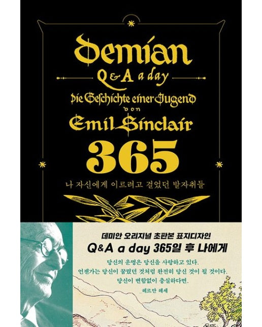 데미안 365일 후 나에게: Q&A a day(블랙벨벳 금장 에디션) (나 자신에게 이르려고 걸었던 발자취들)