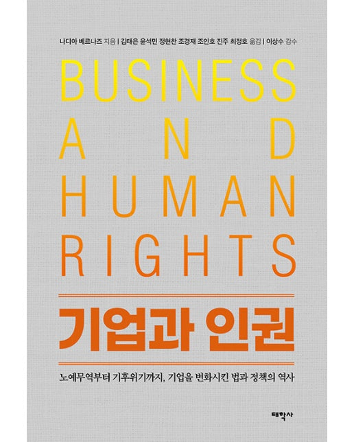 기업과 인권 : 노예무역부터 기후위기까지, 기업을 변화시킨 법과 정책의 역사