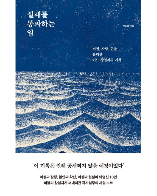 실패를 통과하는 일 (비전, 사람, 돈을 둘러싼 어느 창업자의 기록)