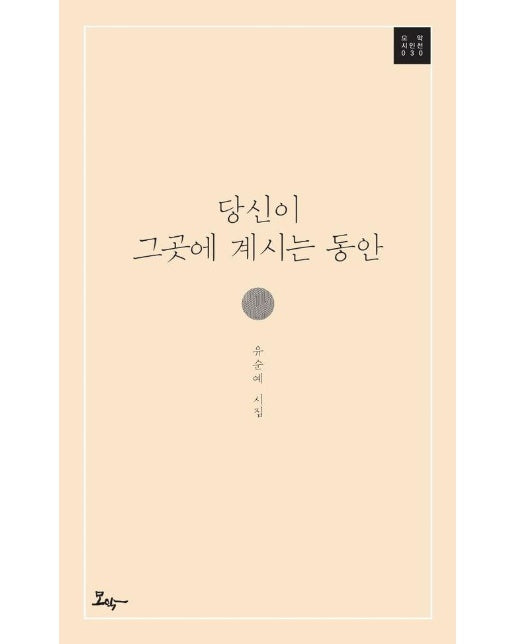 당신이 그곳에 계시는 동안 - 모악시인선 30