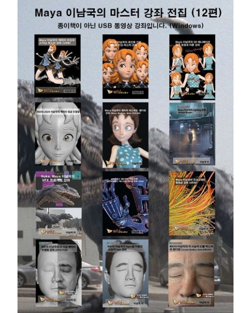 3D MAYA 이남국의 마스터 강좌 전집(12편)(USB) (수백만원의 학원비를 아끼세요)