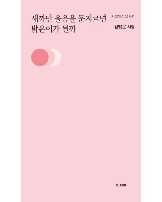 새까만 울음을 문지르면 밝은이가 될까 (김밝은 시집)