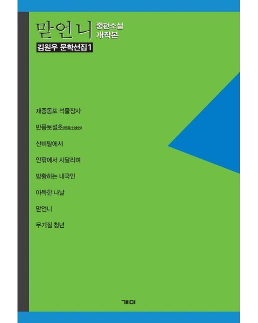 맏언니 : 중편소설 개작본 - 김원우 문학선집 1