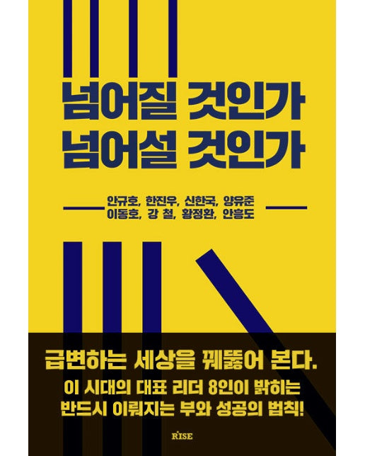 넘어질 것인가 넘어설 것인가 : 이 시대의 대표 리더 8인이 밝히는 반드시 이뤄지는 부와 성공의 법칙