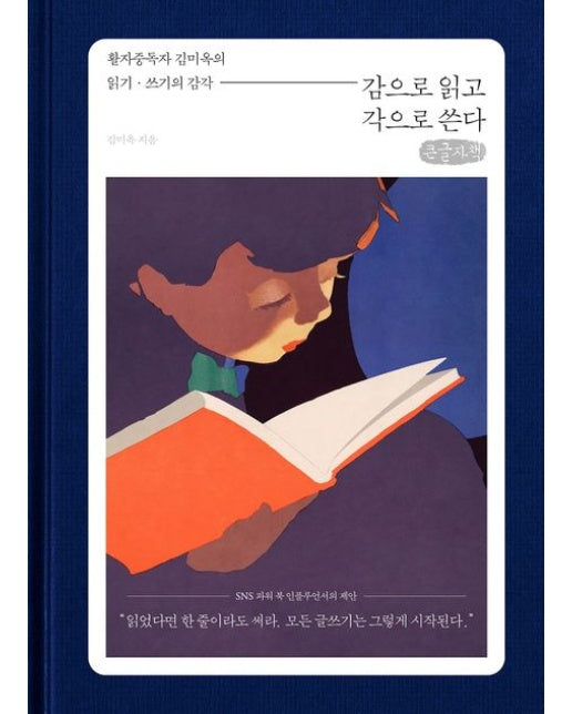 감으로 읽고 각으로 쓴다(큰글자책) (활자중독자 김미옥의 읽기, 쓰기의 감각)