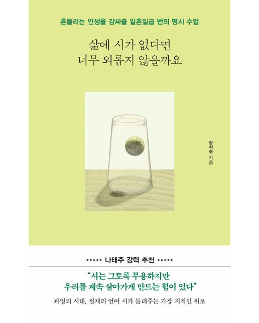 삶에 시가 없다면 너무 외롭지 않을까요 : 흔들리는 인생을 감싸줄 일흔일곱 번의 명시 수업 