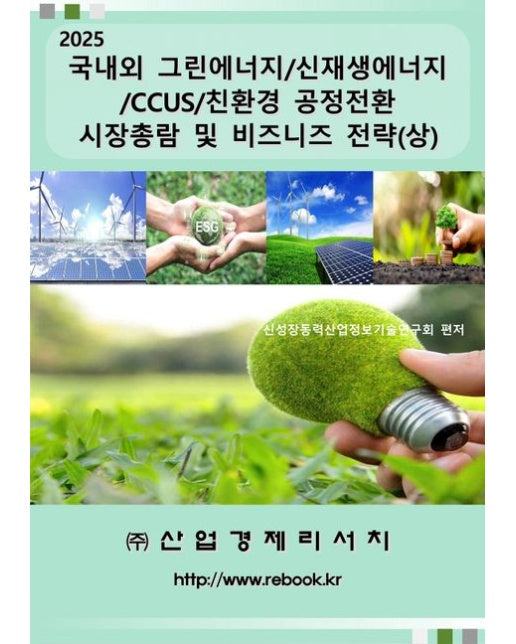 2025 국내외 그린에너지/신재생에너지/CCUS/친환경 공정전환 시장총람 및 비즈니스 전략(상)