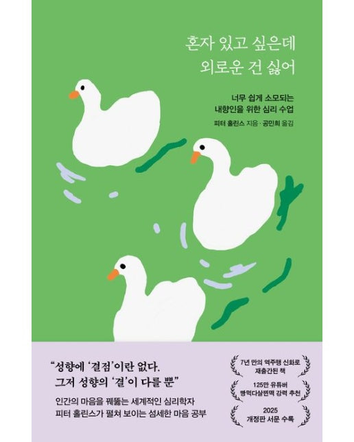 혼자 있고 싶은데 외로운 건 싫어 (너무 쉽게 소모되는 내향인을 위한 심리 수업)