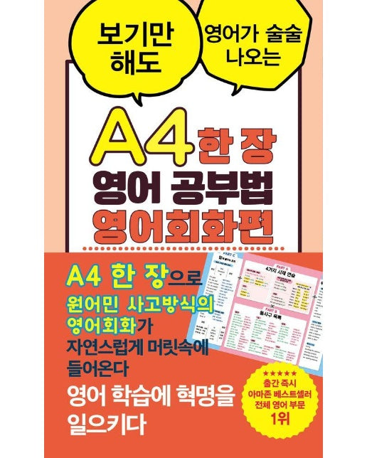 A4 한 장 영어공부법 영어회화편 : 보기만 해도 영어가 술술 나오는 