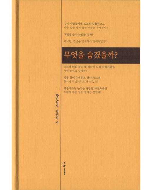 무엇을 숨겼을까? (황인원의 질문의 시 | 반양장)